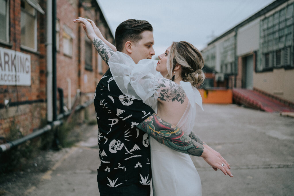 alternative wedding photographer in Manchester